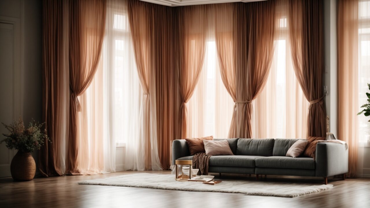 Default Curtains for minimalist soft bright and dark Living Ro 1