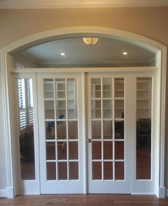 Arched top French doors