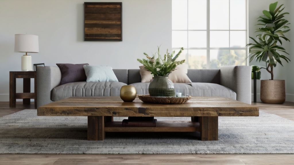 Default Barnwood rustic coffee table in the wide angle minimal 0