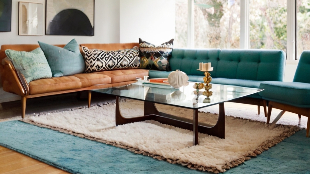 Default Glass Mid Century Coffee Table Wide Angle living room 0