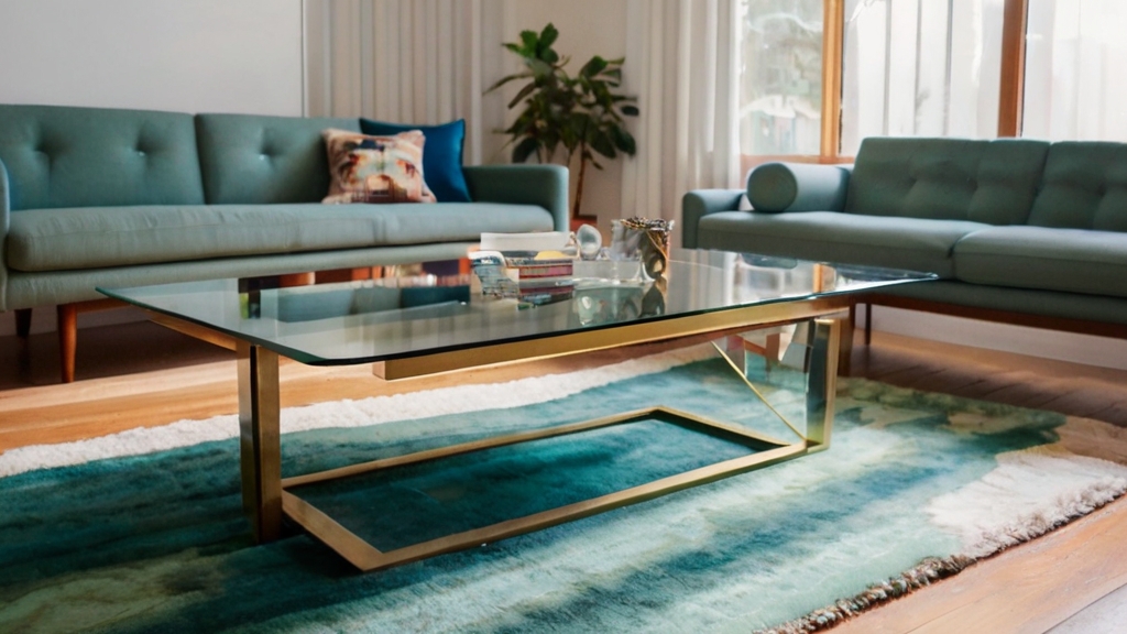 Default Glass Mid Century Coffee Table Wide Angle living room 2