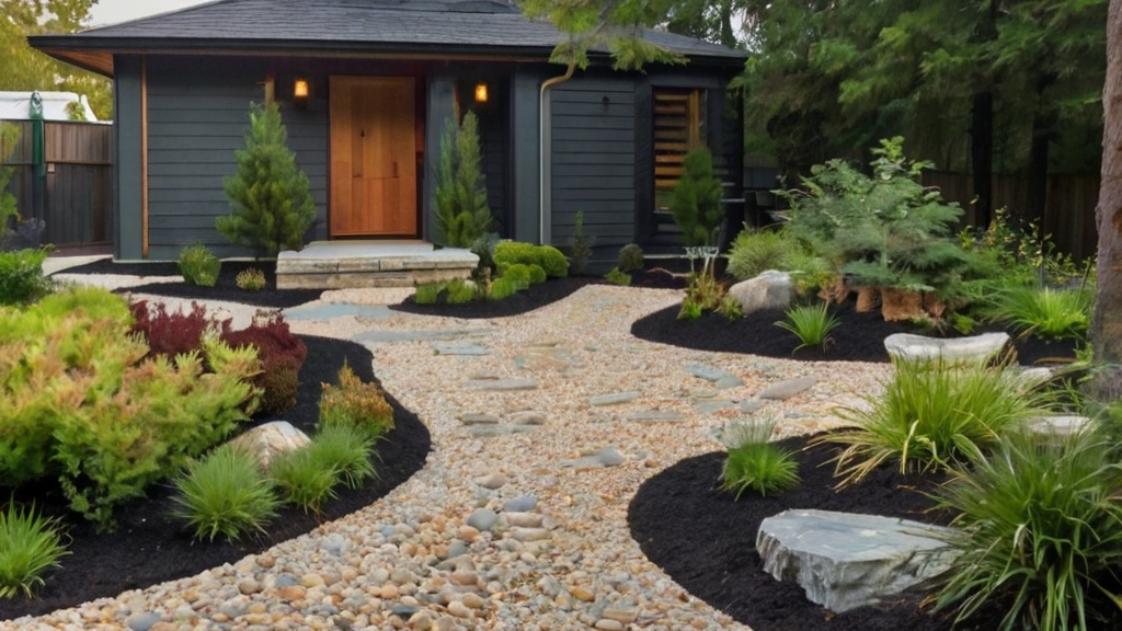 Default Gravel and Stone Hardscaping Front Yard Ideas No Gras 0 1