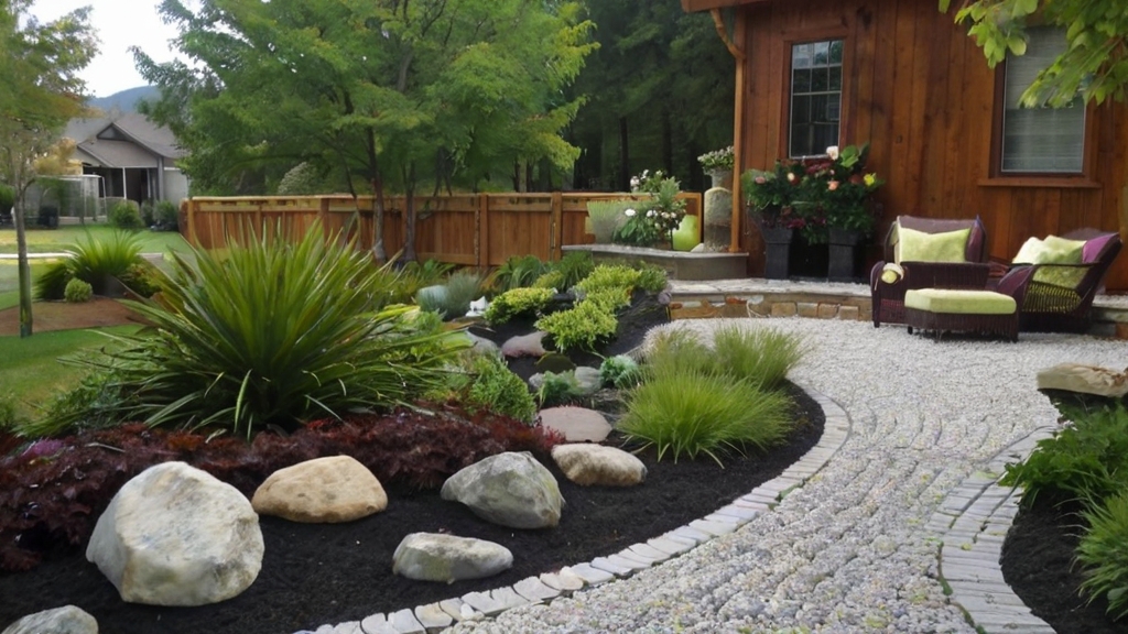 Default Gravel and Stone Hardscaping Front Yard Ideas No Gras 0