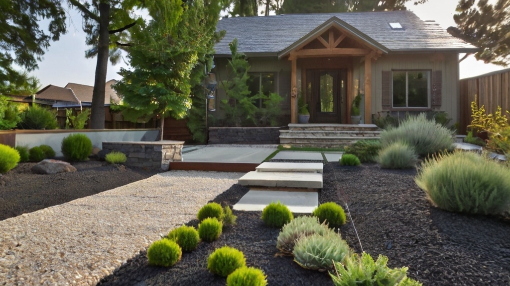 Default Gravel and Stone Hardscaping Front Yard Ideas No Gras 1 1