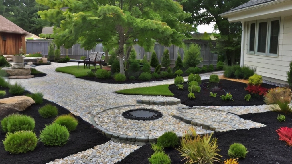 Default Gravel and Stone Hardscaping Front Yard Ideas No Gras 2