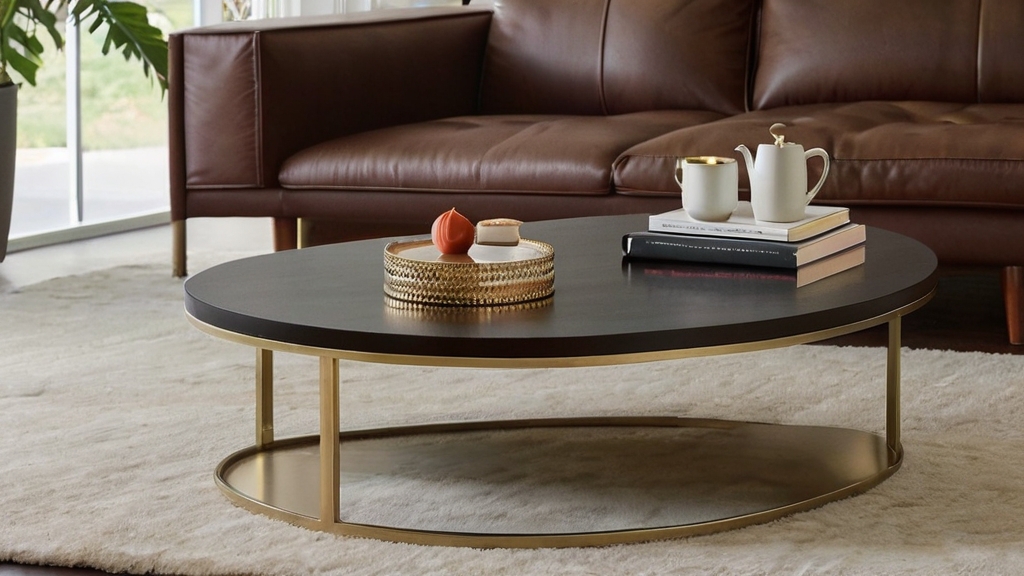 Default MidCentury Coffee Table Luxe LeatherAdd a touch of sop 2