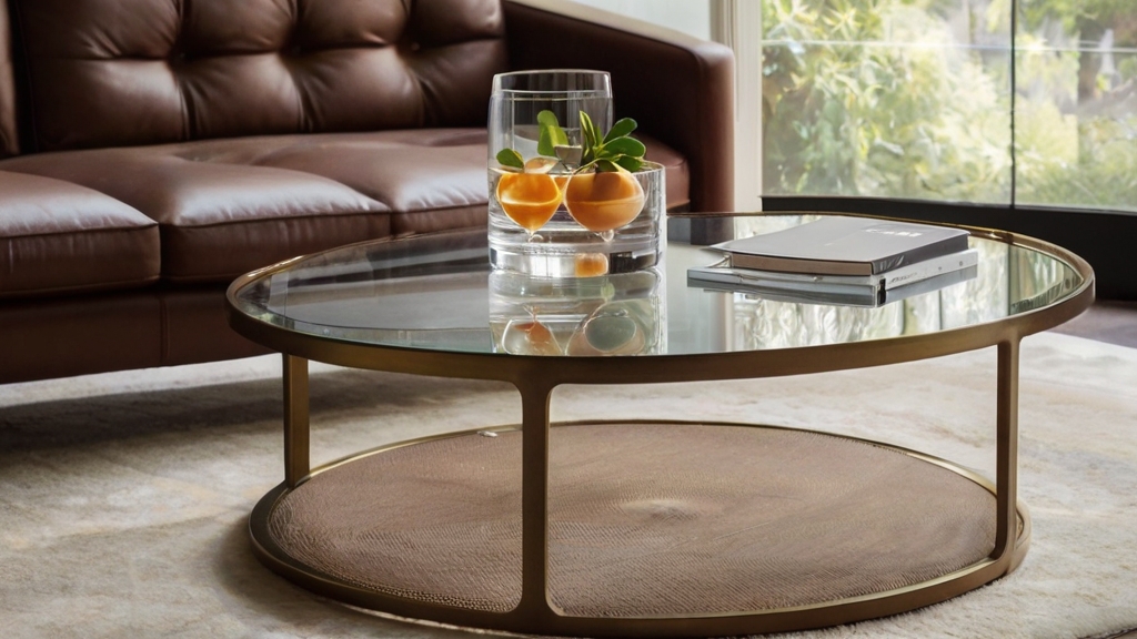 Default MidCentury Coffee Table Luxe LeatherAdd a touch of sop 3