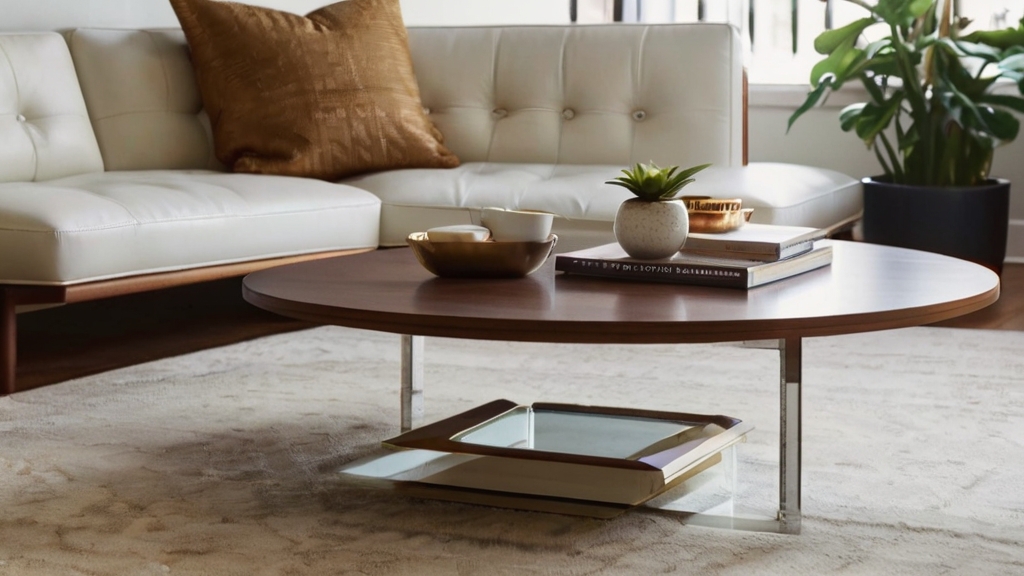 Default MidCentury Coffee Table Luxe Leather for Coffee Tables 0