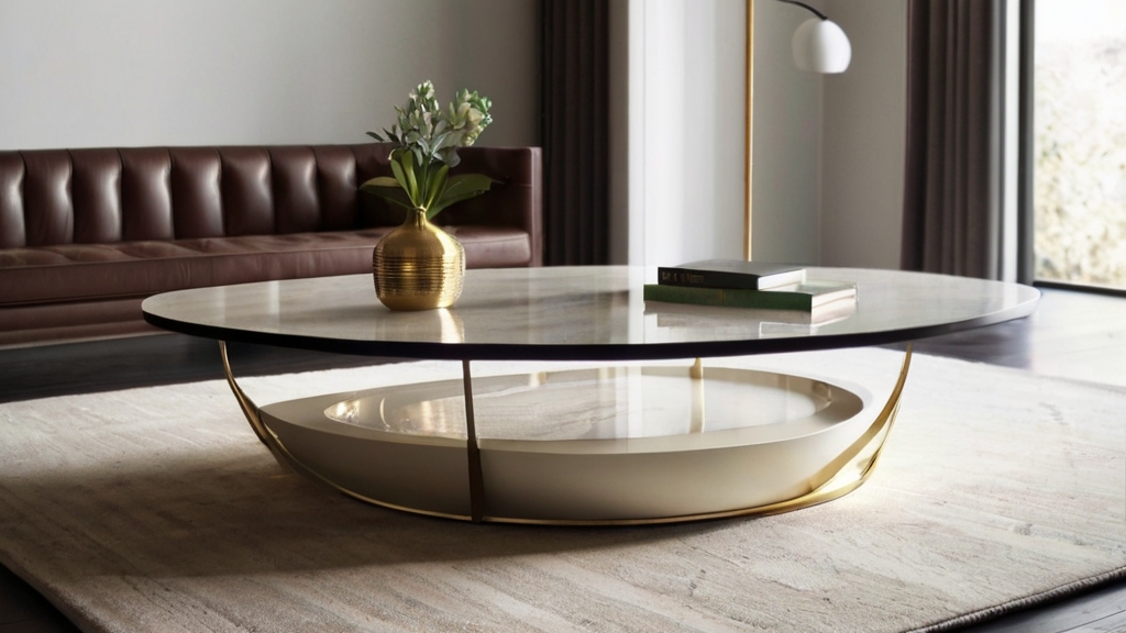 Default MidCentury Coffee Table Luxe Leather for Coffee Tables 1