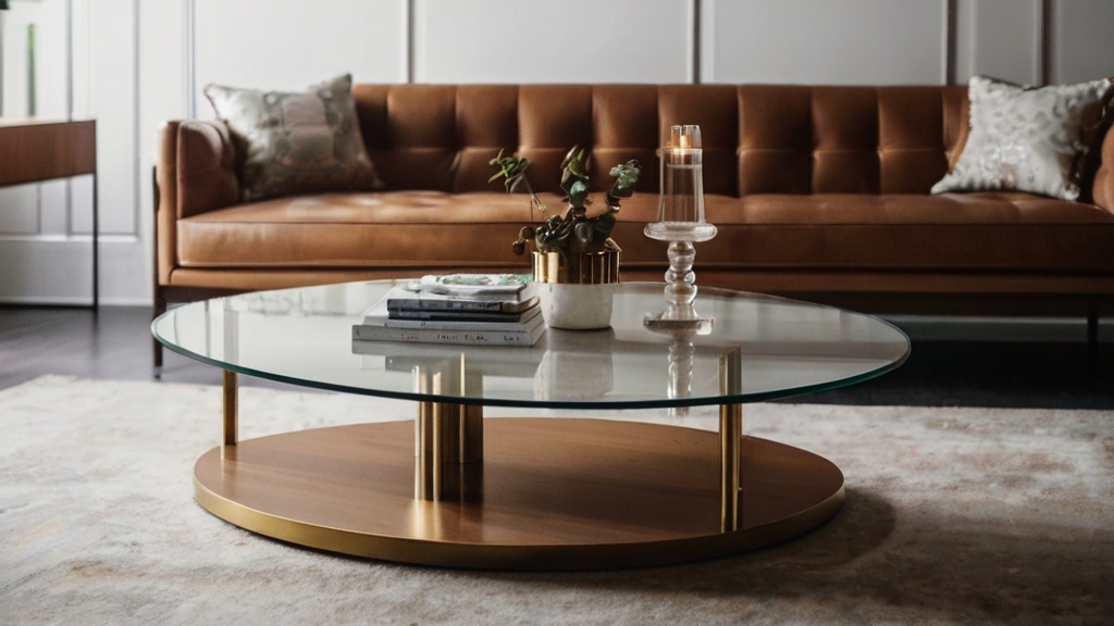 Default MidCentury Coffee Table Luxe Leather for Coffee Tables 2