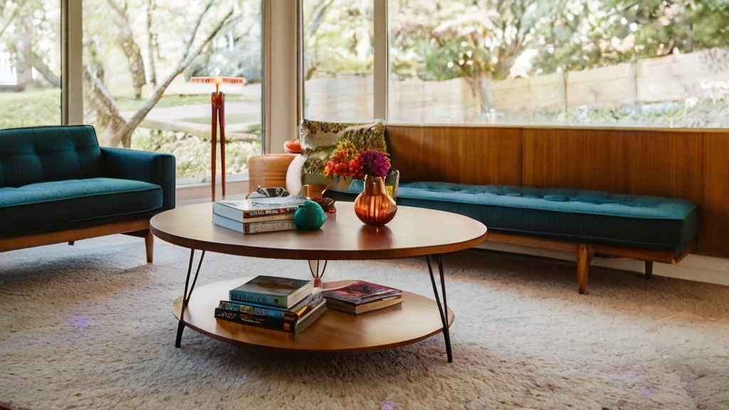 Default Mid Century Coffee Table Wide Angle living room space 0