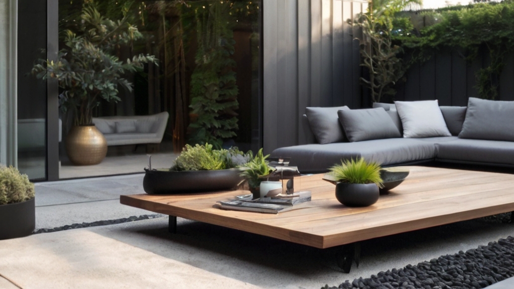 Default Outdoor industrial Coffee Table with beautiful minimal 2