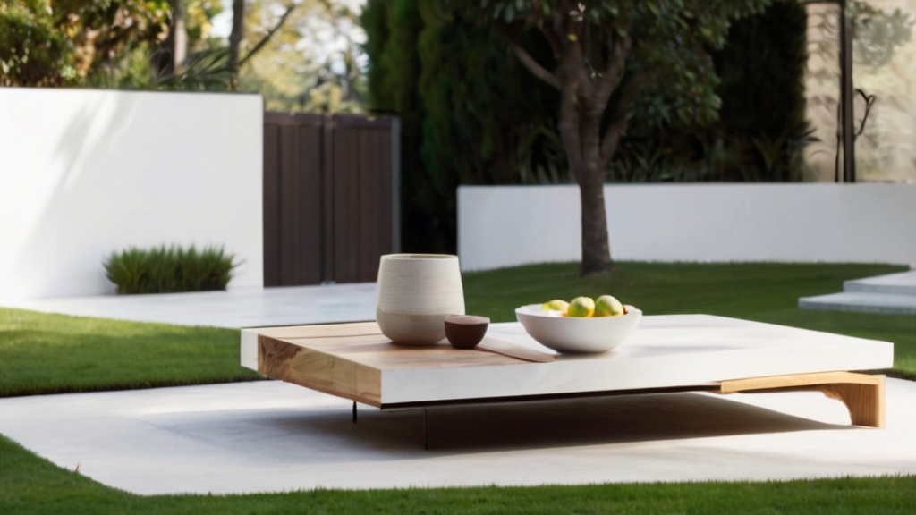 Default Outdoor minimalist Coffee Table with beautiful minimal 1