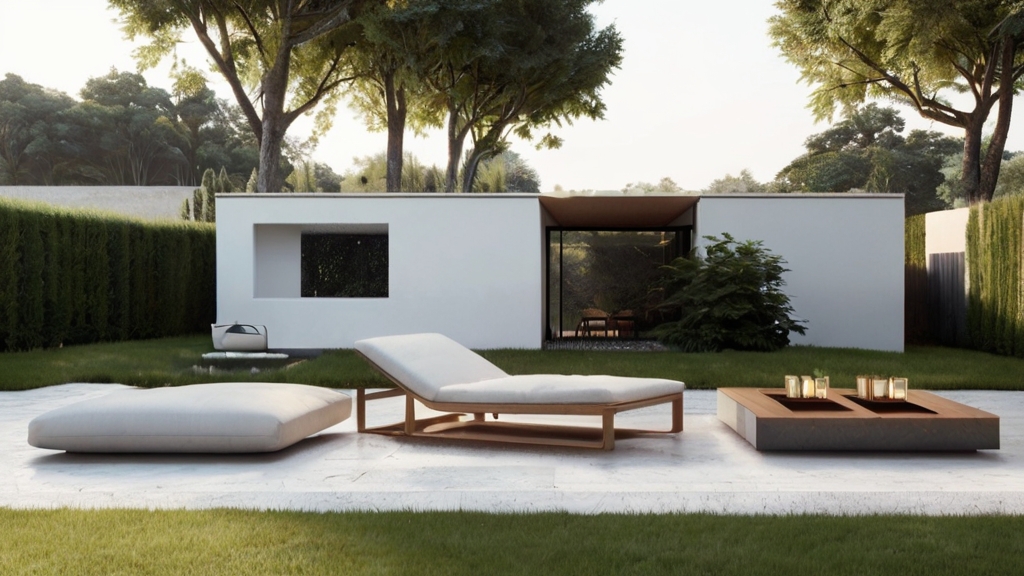 Default Outdoor modern Coffee Table with beautiful minimalist 3