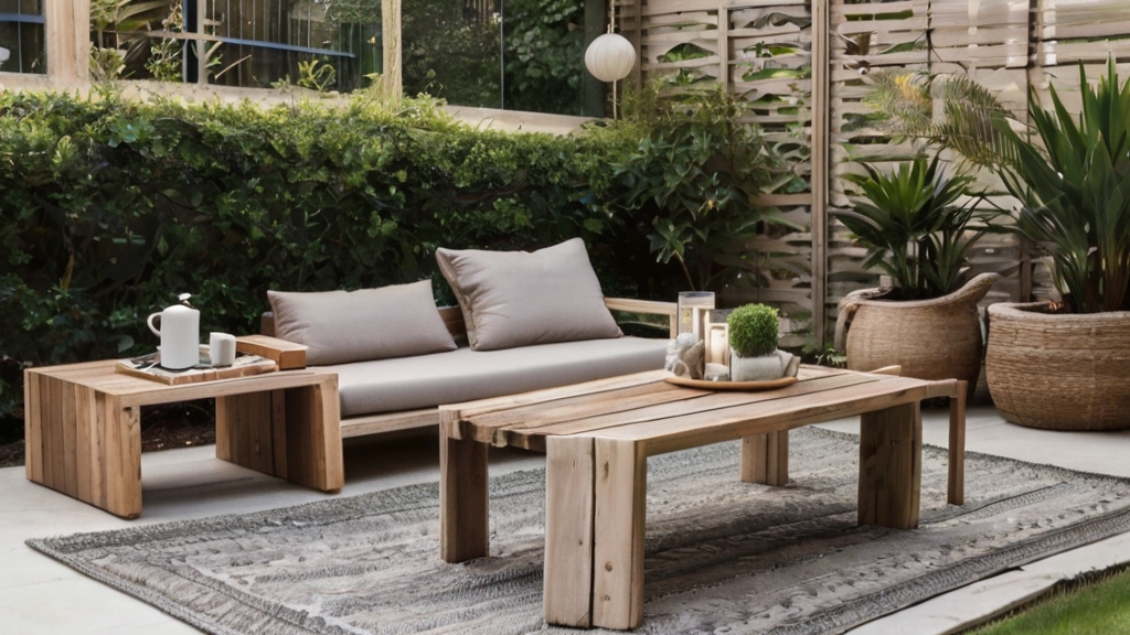 Default Outdoor rustic Coffee Table with beautiful minimalist 2 2