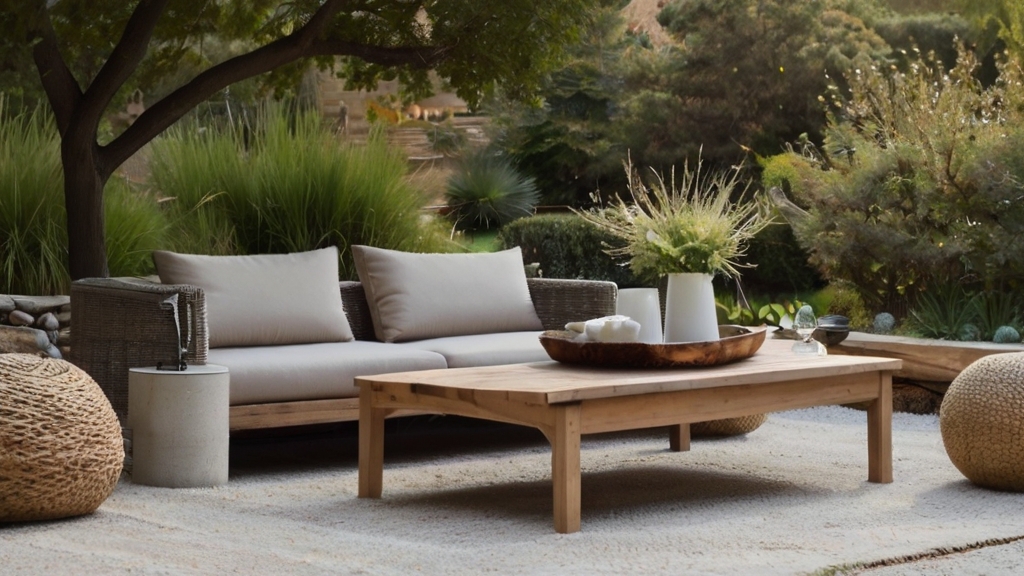Default Outdoor rustic Coffee Table with beautiful minimalist 3 1