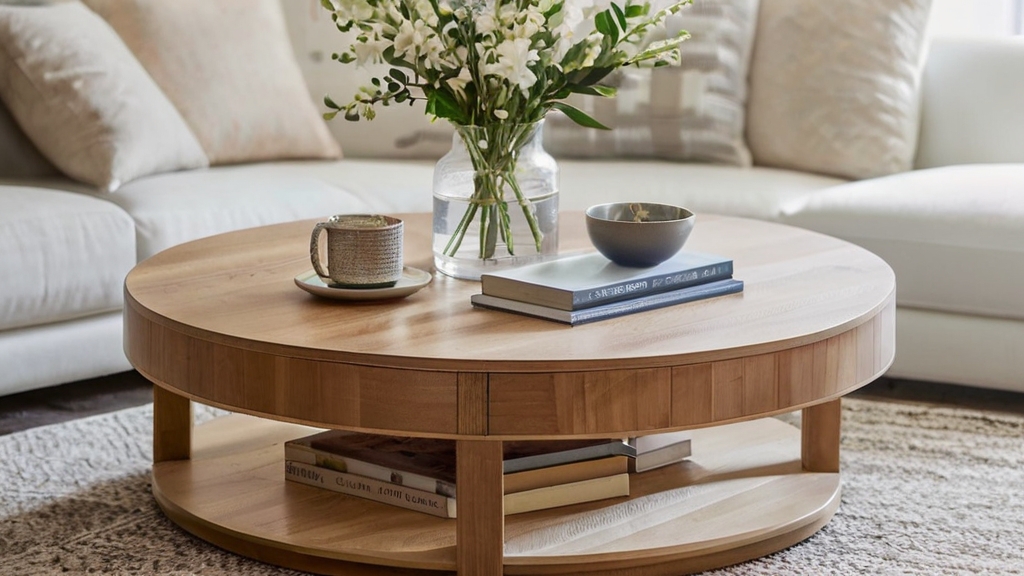 Default Round Wood Coffee Table Ideas Add Warmth Style to You 0 15