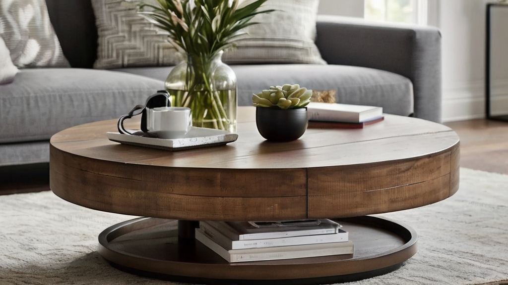 Default Round Wood Coffee Table Ideas Add Warmth Style to You 0 2