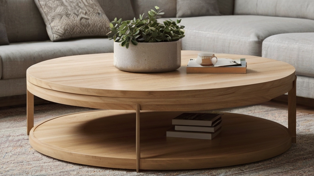 Default Round Wood Coffee Table Ideas Add Warmth Style to You 0 7