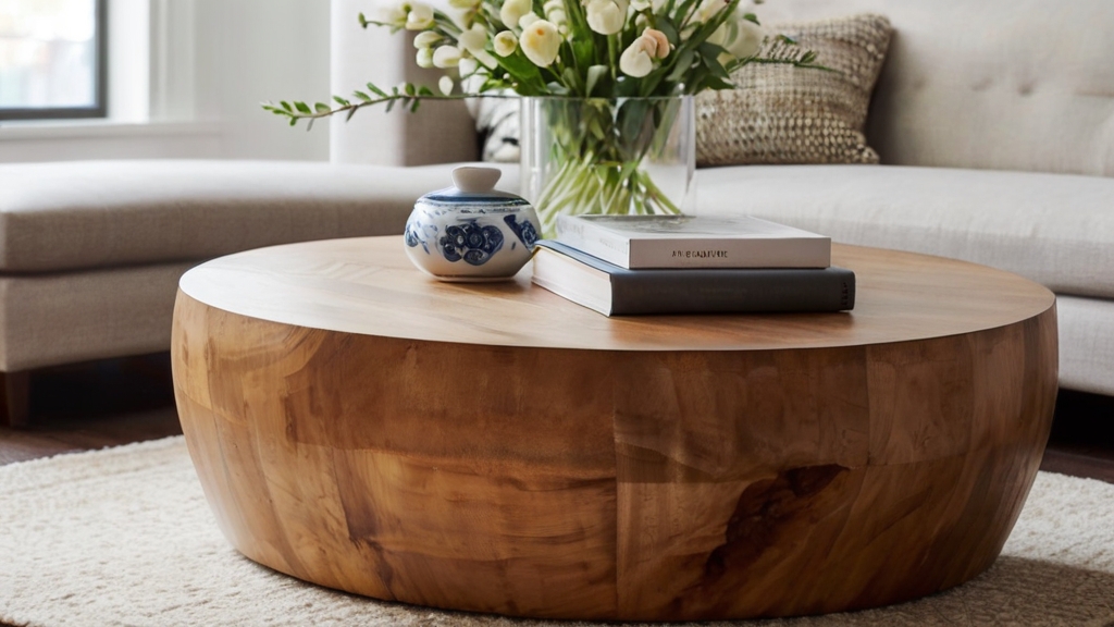 Default Round Wood Coffee Table Ideas Add Warmth Style to You 0