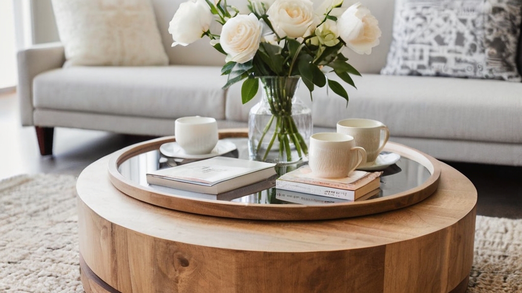 Default Round Wood Coffee Table Ideas Add Warmth Style to You 1 15