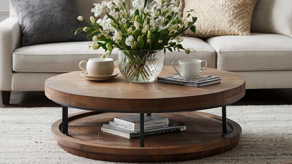 Default Round Wood Coffee Table Ideas Add Warmth Style to You 1 2