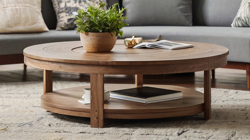 Default Round Wood Coffee Table Ideas Add Warmth Style to You 1 7
