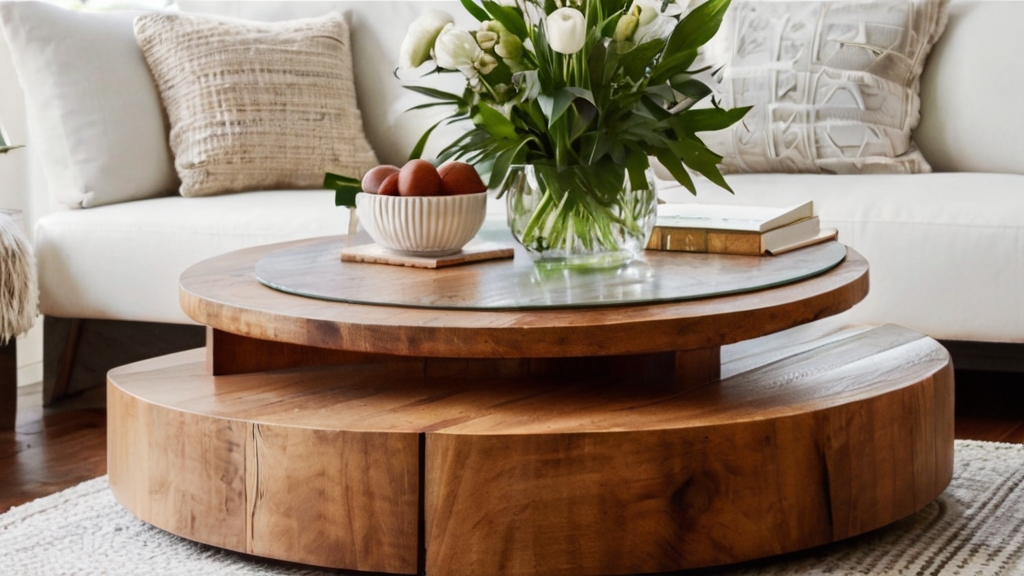 Default Round Wood Coffee Table Ideas Add Warmth Style to You 1