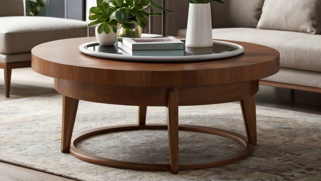 Default Round Wood Coffee Table Ideas Add Warmth Style to You 2 1