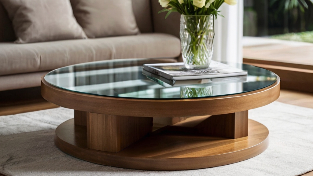 Default Round Wood Coffee Table Ideas Add Warmth Style to You 2 5