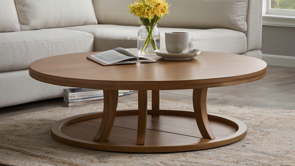 Default Round Wood Coffee Table Ideas Add Warmth Style to You 2 7