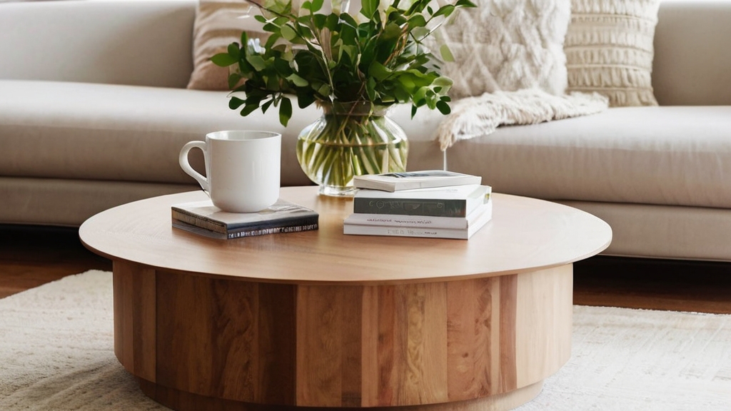Default Round Wood Coffee Table Ideas Add Warmth Style to You 2