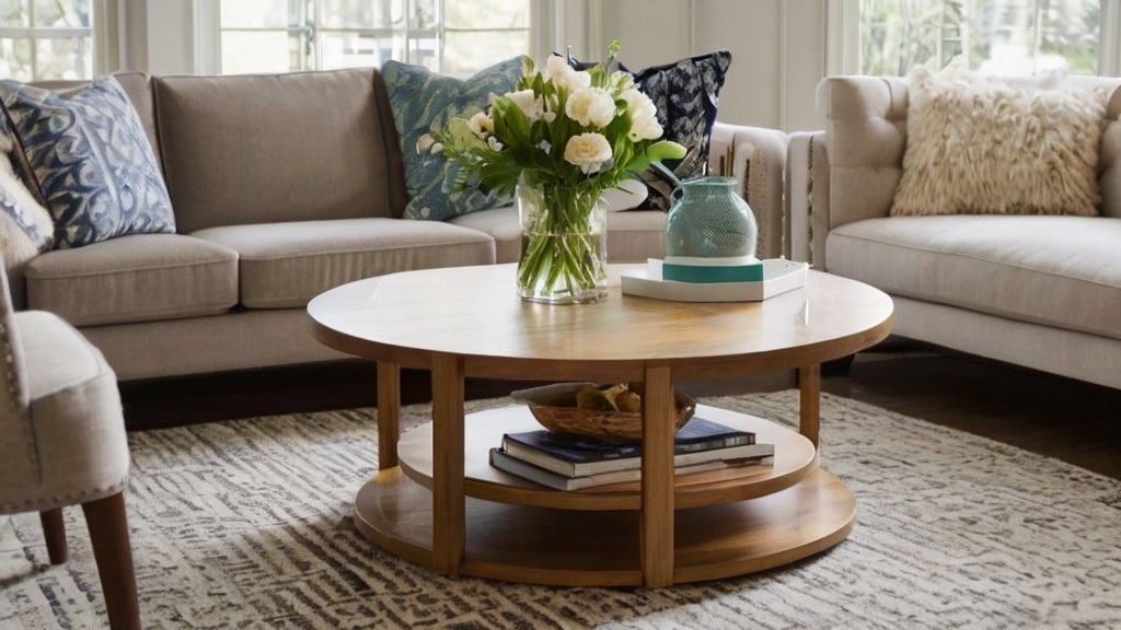 Default Round Wood Coffee Table Ideas Add Warmth Style to You 3 13
