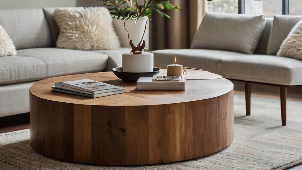 Default Round Wood Coffee Table Ideas Add Warmth Style to You 3 4
