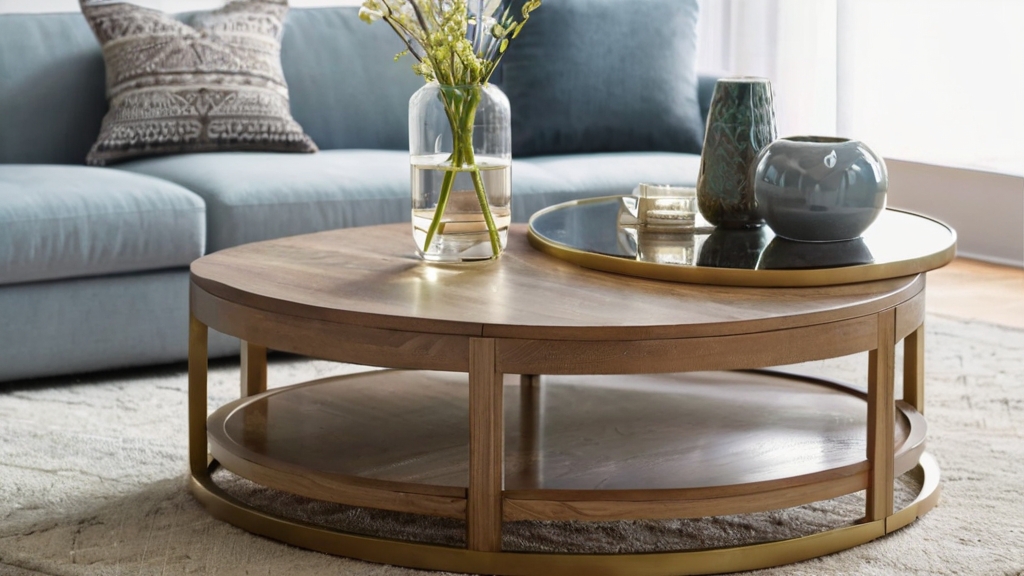 Default Round Wood Coffee Table Ideas Add Warmth Style to You 3 6