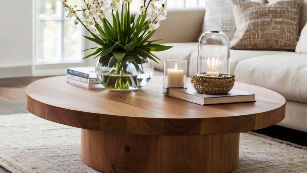 Default Round Wood Coffee Table Ideas Add Warmth Style to You 3