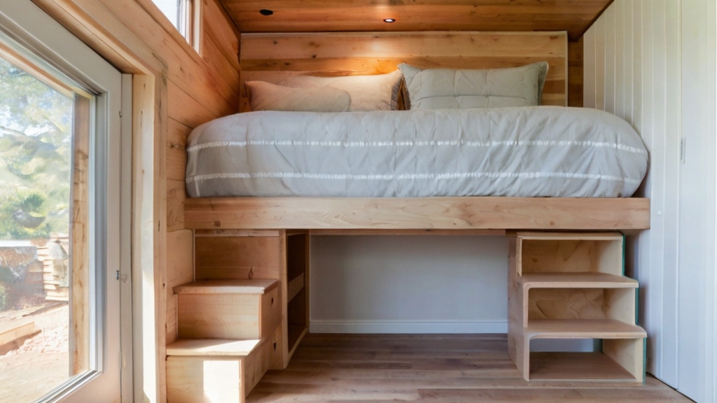 Default Tiny House Interior with Loft Beds Create a dedicated 1
