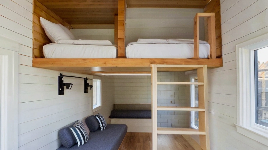 Default Tiny House Interior with Loft Beds Create a dedicated 2