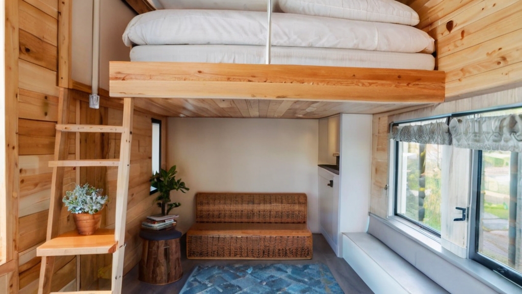 Default Tiny House Interior with Loft Beds Create a dedicated 3 1