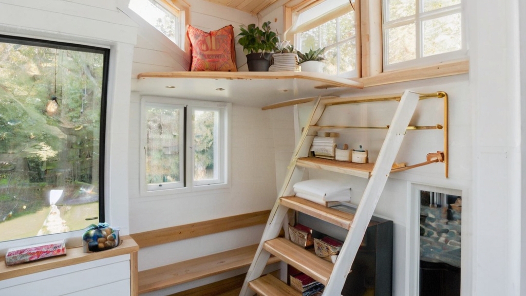 Default Tiny House Interior with Tiny House Interior with Ladd 0 1