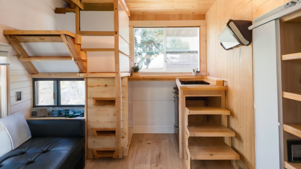 Default Tiny House Interior with Tiny House Interior with Ladd 1
