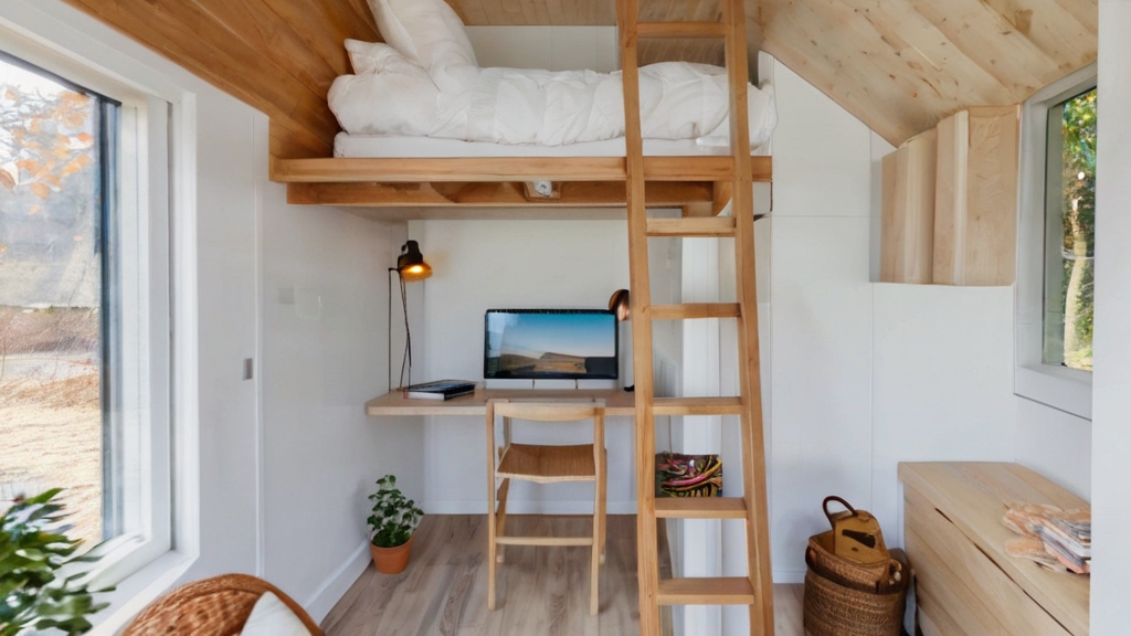 Default Tiny House Interior with Tiny House Interior with Ladd 2