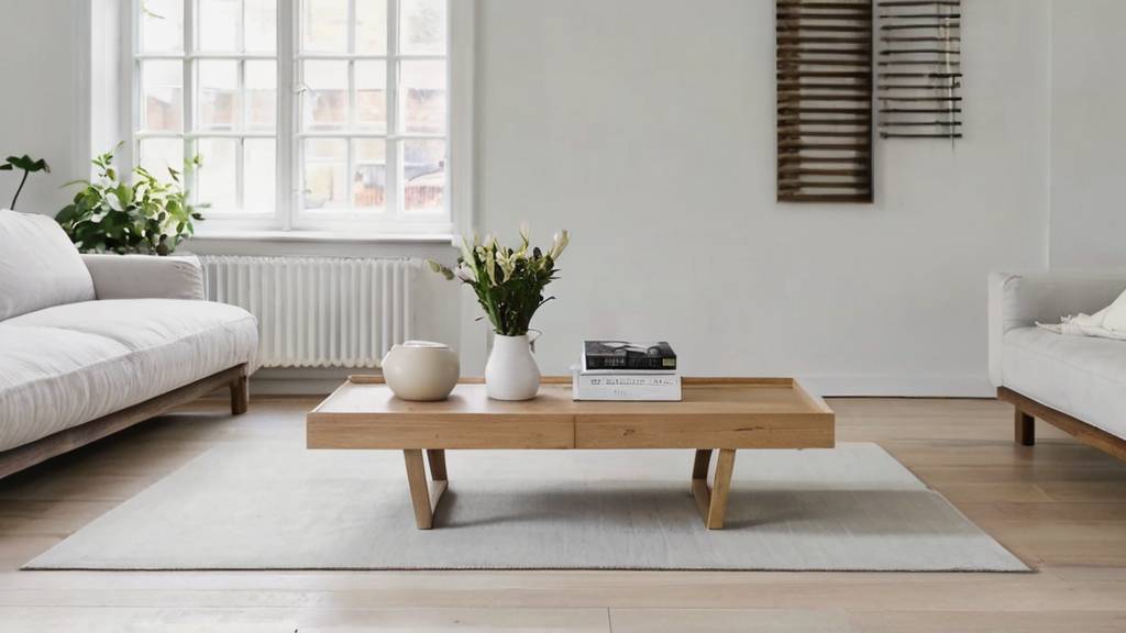 Default minimalist scandinavian coffee table in wide angle liv 0 1