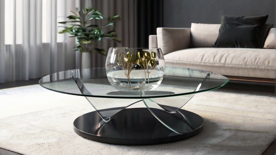 Default round glass coffee table minimalist wide angle living 3