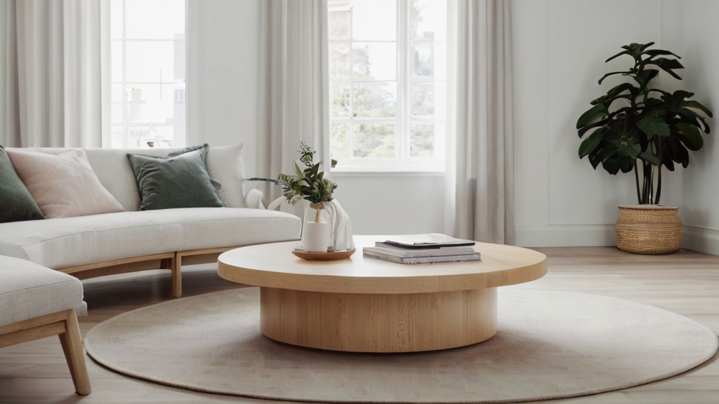 Default round scandinavian coffee table in wide angle living 2 1
