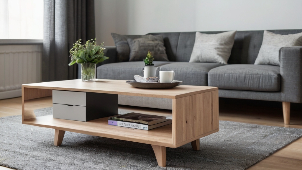 Default scandinavian coffee table with storage solutions colo 3