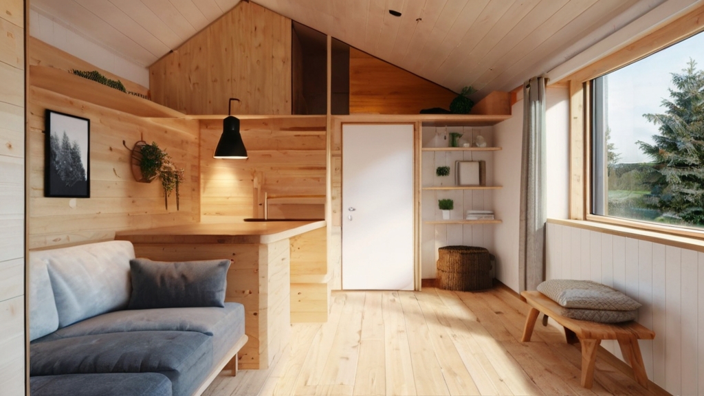 Default tiny house full interior ideas minimalist bright woode 1