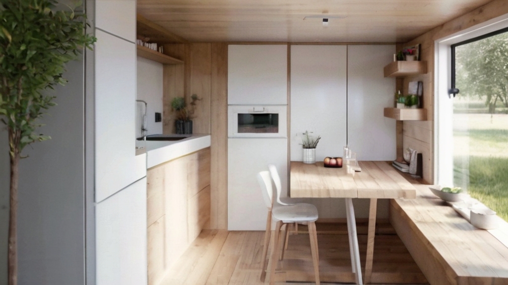 Default tiny house full interior ideas with high cabinets mini 0 1