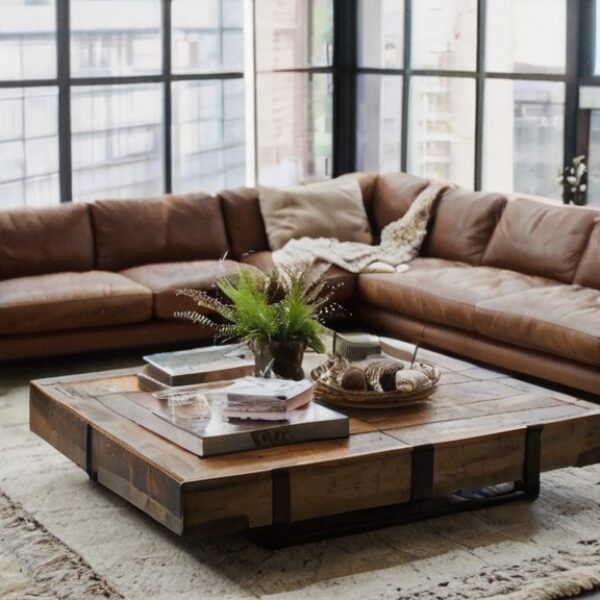 Industrial Coffee Table: Modern Edge for Your Living Room
