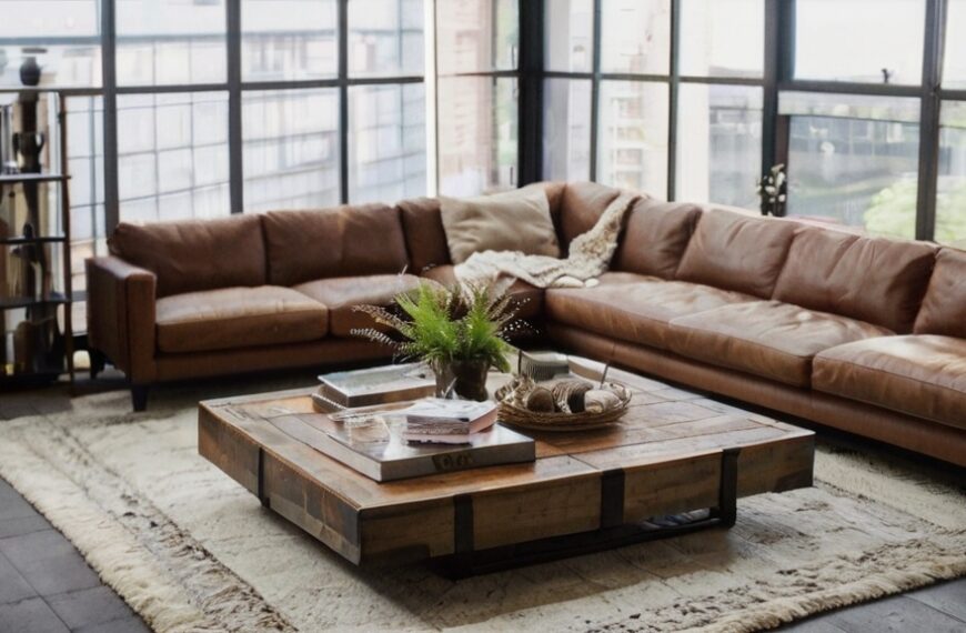 Industrial Coffee Table: Modern Edge for Your Living Room